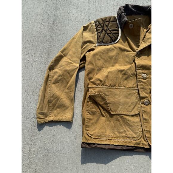 Vintage 70s Saftbak Duck Hunting Jacket Canvas Game Pouch Behind Water Repellent - Picture 5 of 16
